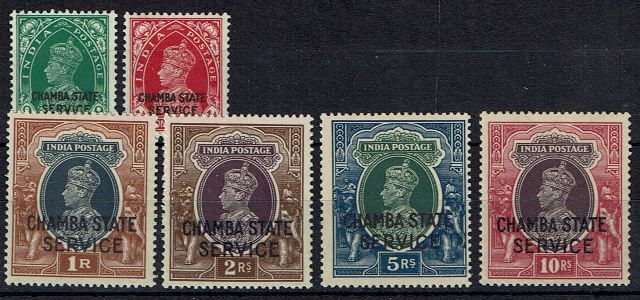 Image of Indian Convention States ~ Nabha SG 77/94 LMM British Commonwealth Stamp